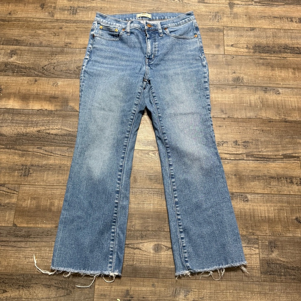 Madewell Mid Rise Kick Out Jeans Women's Size 28 Blue Jeans